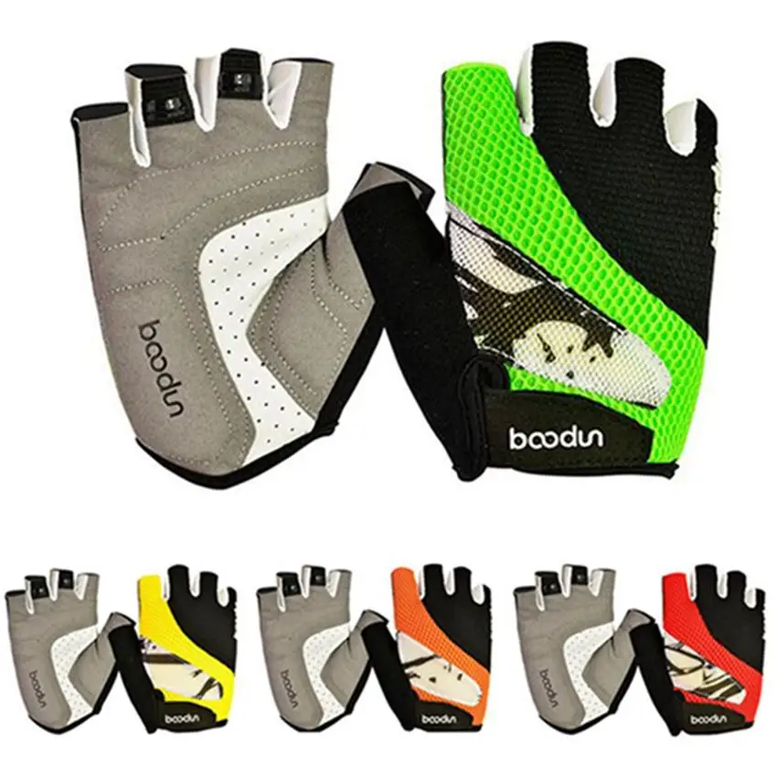 Boodun Summer Men Cycling gloves Half Finger gel Pad MTB motocycle Road