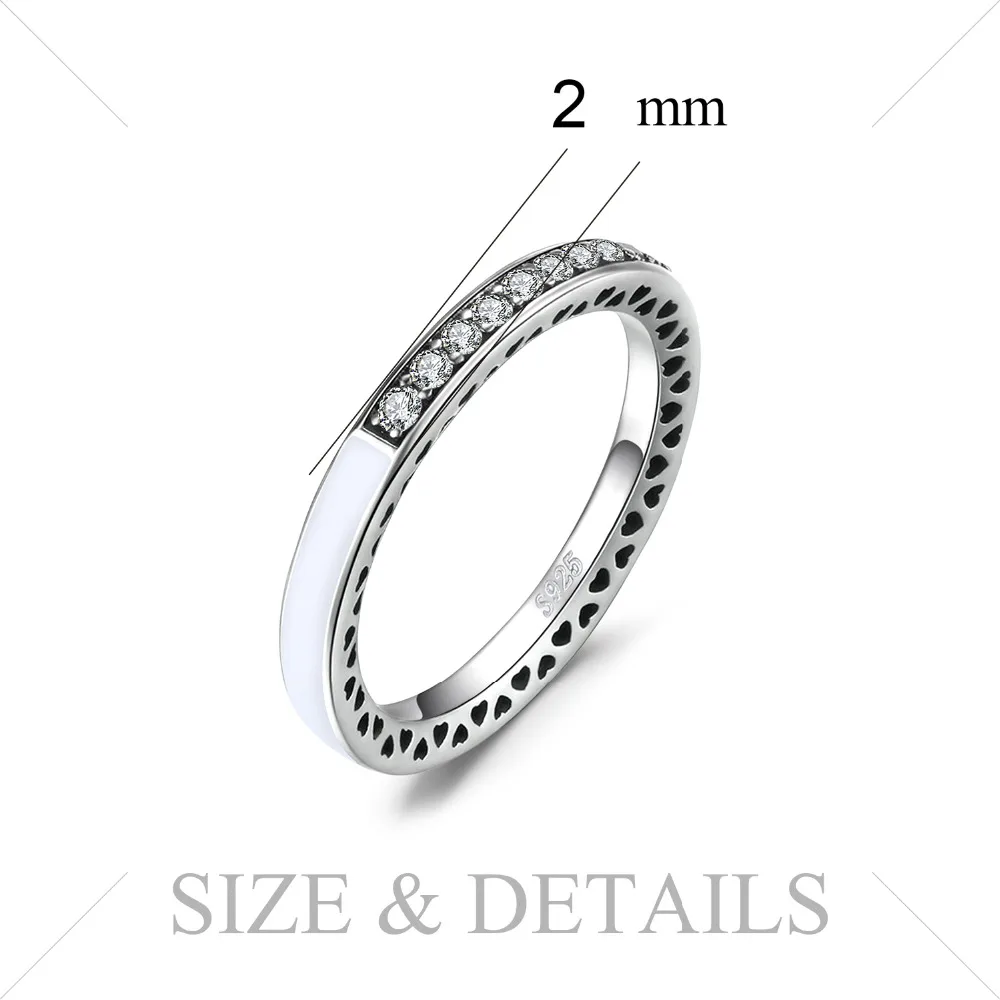 Jewelrypalace 925 Sterling Silver Rings Glitter Cubic Zirconia Channel Set Ring Gifts For Her Anniversary Fashion Jewelry
