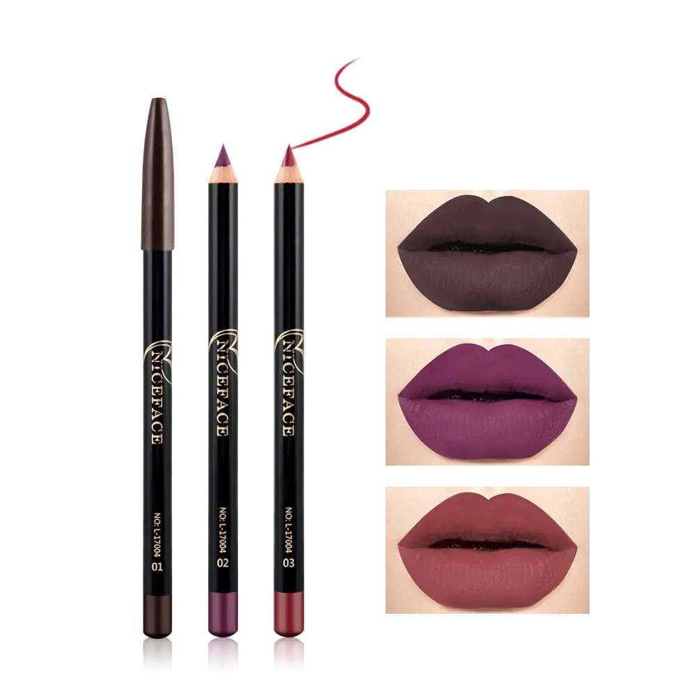 

New 1Pcs Multicolor Queen Lip Liner Pencil Functional Eyebrow Eye Lip Makeup Waterproof Colorful Cosmetic Lipliner Pen