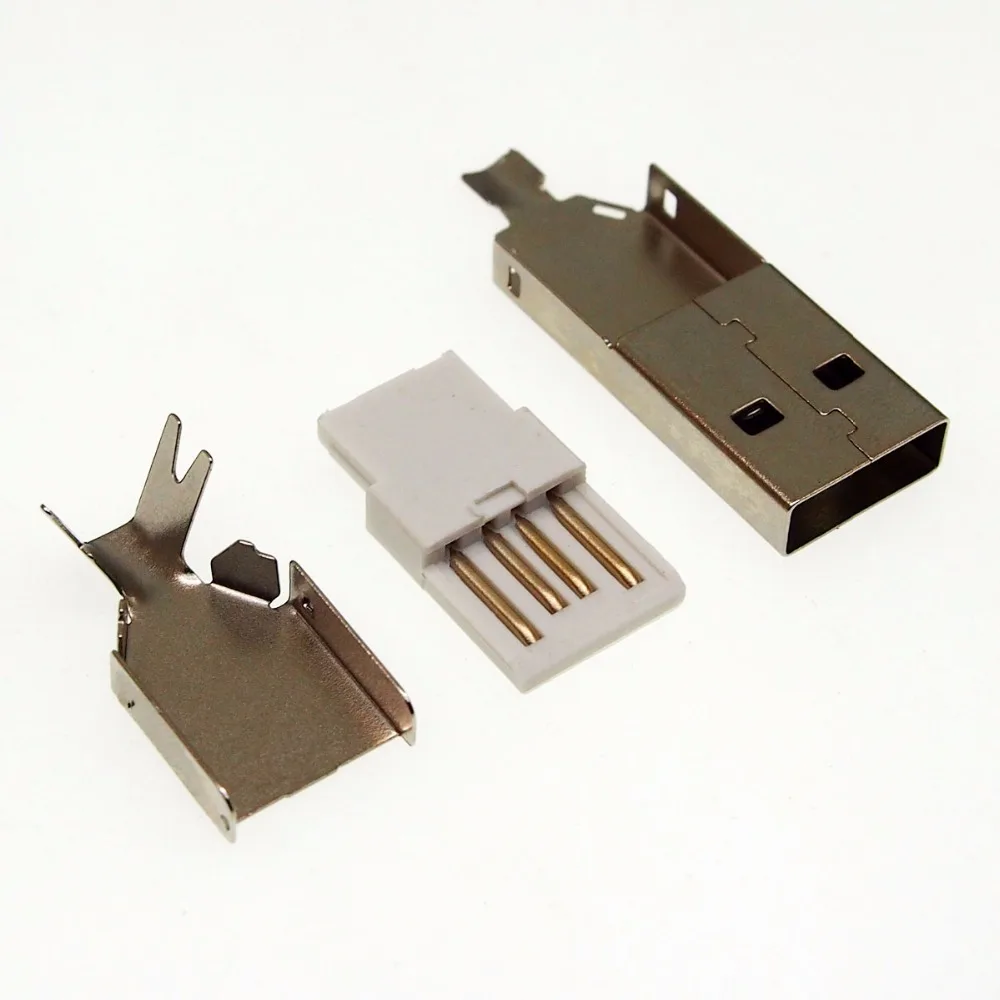 Штепсельная Вилка USB 3 в 1 100 шт тип сделай сам проволока для пайки разъем usb 2 0 |