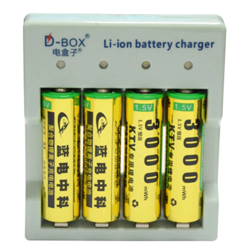 4pcs 1 5v 3000mWh no memory effect aa rechargeable Li polymer li ion polymer lithium battery