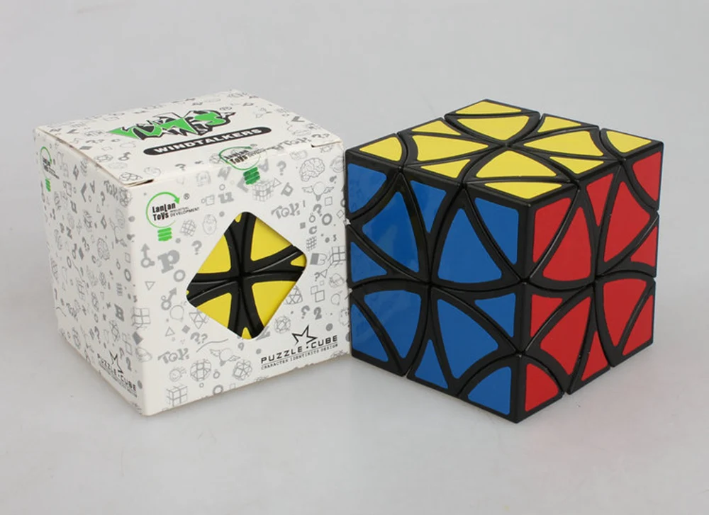 LanLan 57 мм перекос пышные бабочки куб скорость Игра Головоломка Анти Стресс Волшебные кубики Развивающие игрушки для детей