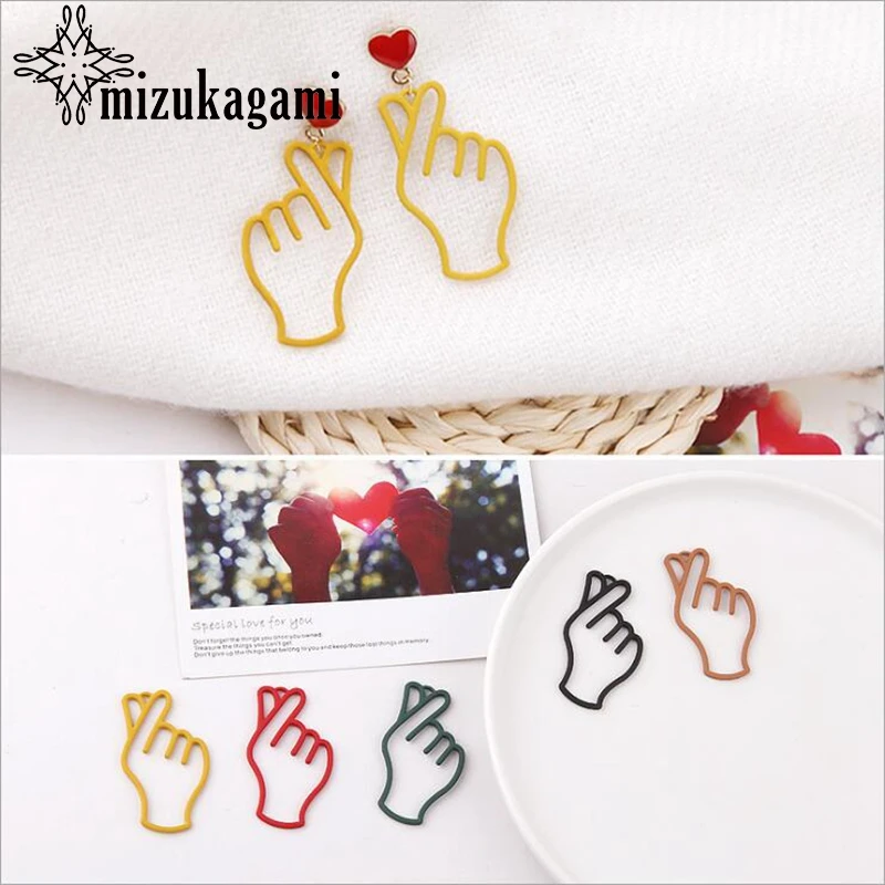 

Zinc Alloy Metal Rubber Color Hand Charms Pendant 10pcs/lot For DIY Jewelry Making Accessories