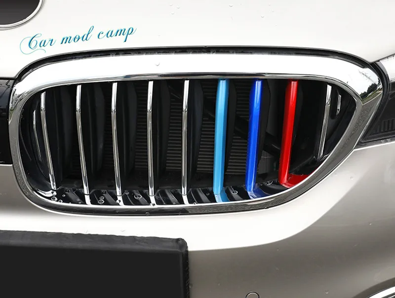 For BMW 5 SERIES G30 2017 2018 Plastic Three Color Front Center Grille Grill Cover Trim
