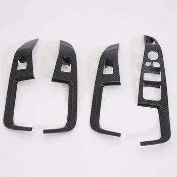

For BMW X5 G05 2019 Car Styling ABS Carbon Style Car Door Window Lift Switch Cover Trims 4pcs Accessiry Left Hand Drive Only