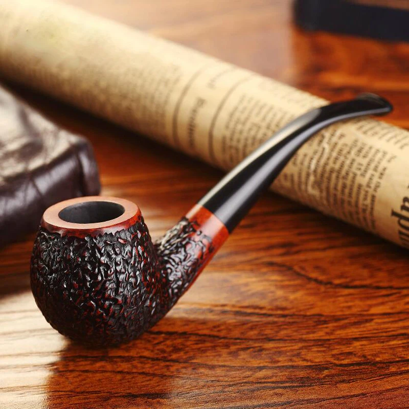 Buy Smoker Briar Wood Smoking Pipe Bent Type Wooden