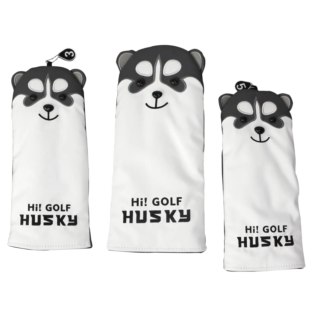 3PCS Golf Club Head Covers for Drivers and Fairways/Golf Driver Head Covers With Easy-to-Read Number Tags