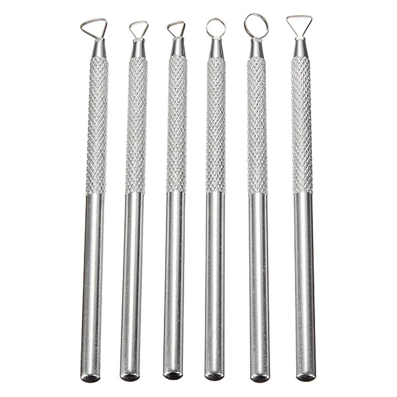 6 Pcs Metal Clay Sculpture Tool Engraving Tools Pottery Sculpture Tools