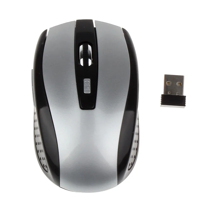 Мышь портативная 2,4G Беспроводная оптическая мышь Мыши для компьютера ПК ноутбук черный#5$2,3