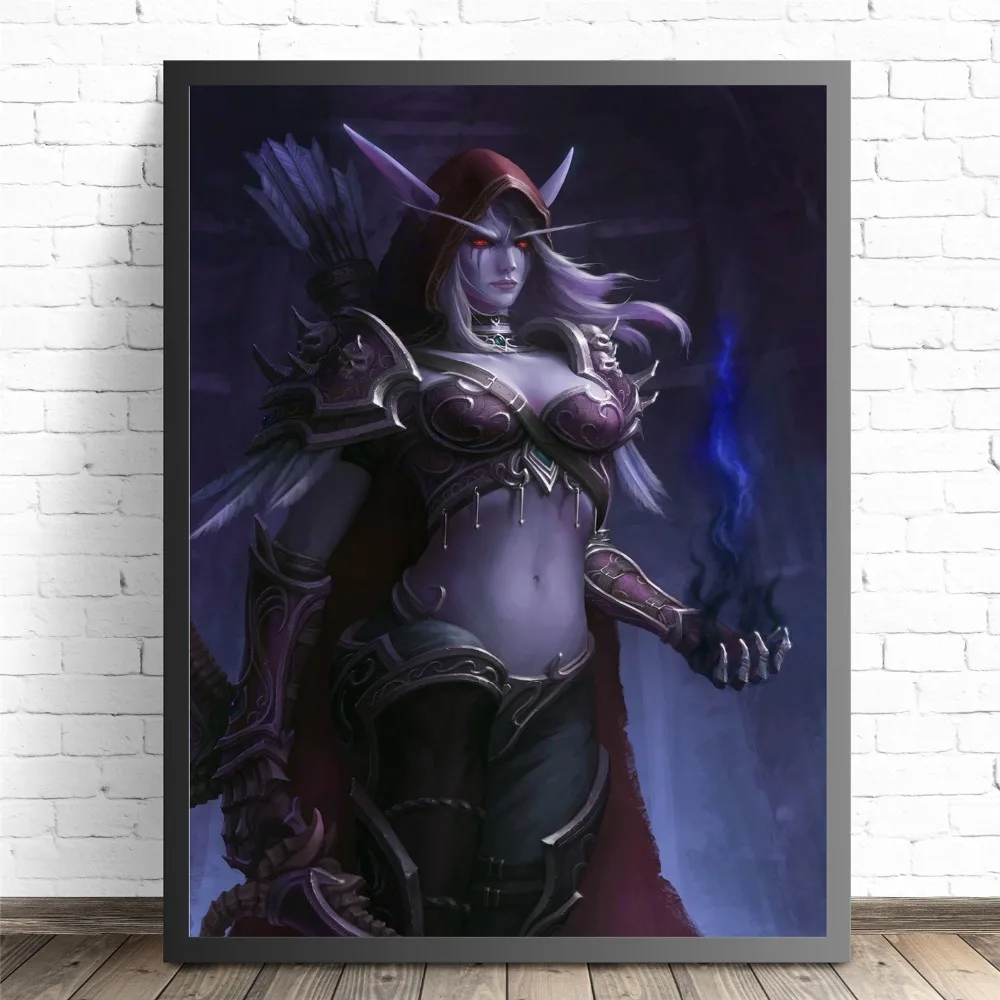 Sylvanas Windrunner WOW игры плакаты и принты настенные художественные декоративные картины холст живопись для гостиной домашний Декор без рамы