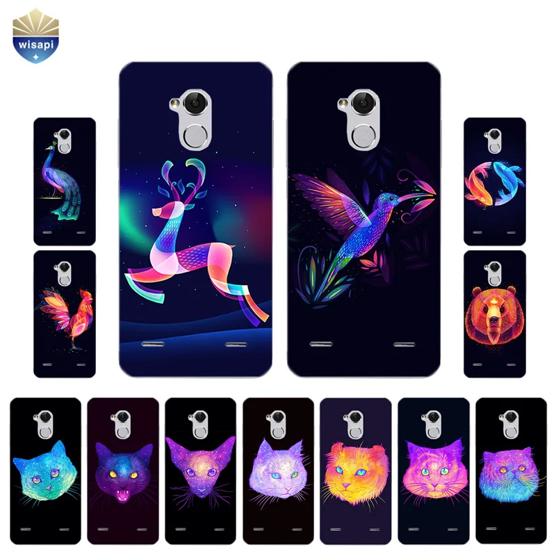 

For ZTE Blade V7 Lite V8 Phone Case For ZTE Nubia Z17 Mini Cover For ZTE Blade A1 C880U Shell Soft TPU Animal Universe Design