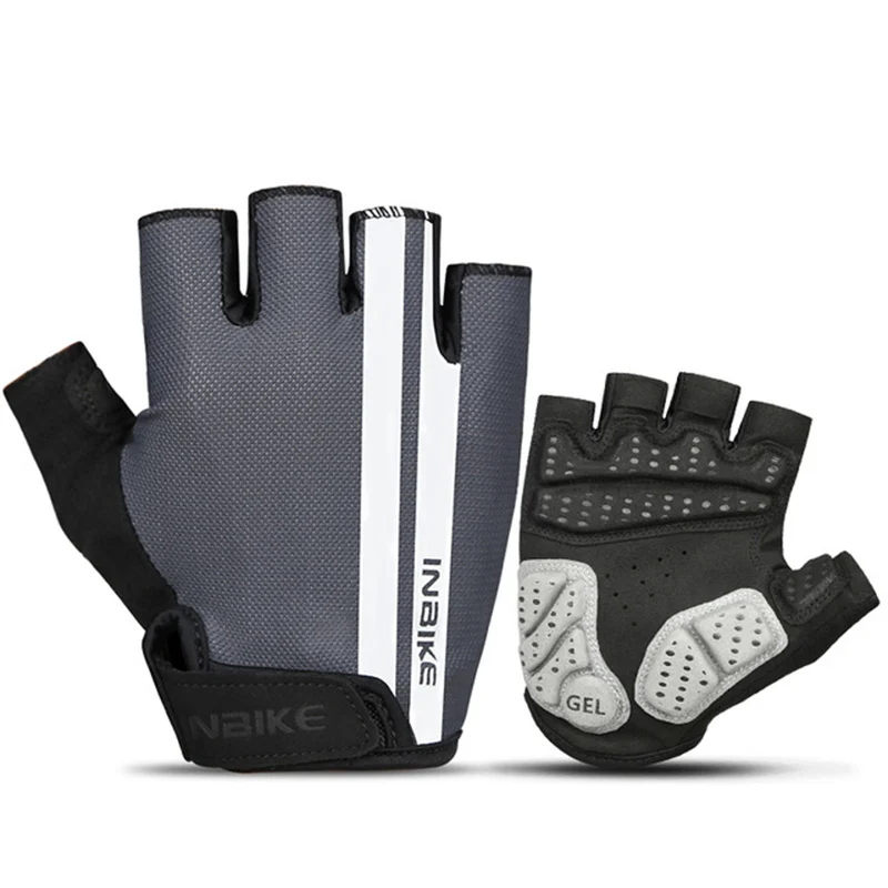 INBIKE Cycling Gloves Half Finger Anti Slip Gel Pad Breathable Motorcycle MTB Road Bike Gloves