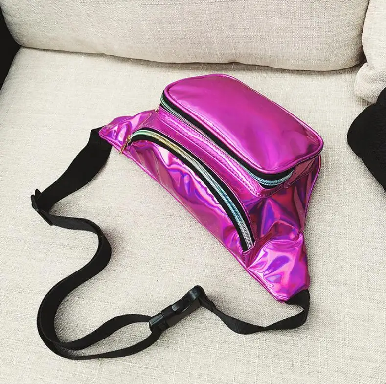 Женская поясная сумка желейного цвета, светоотражающая лазерная сумка на плечо, женская спортивная поясная сумка На открытом воздухе