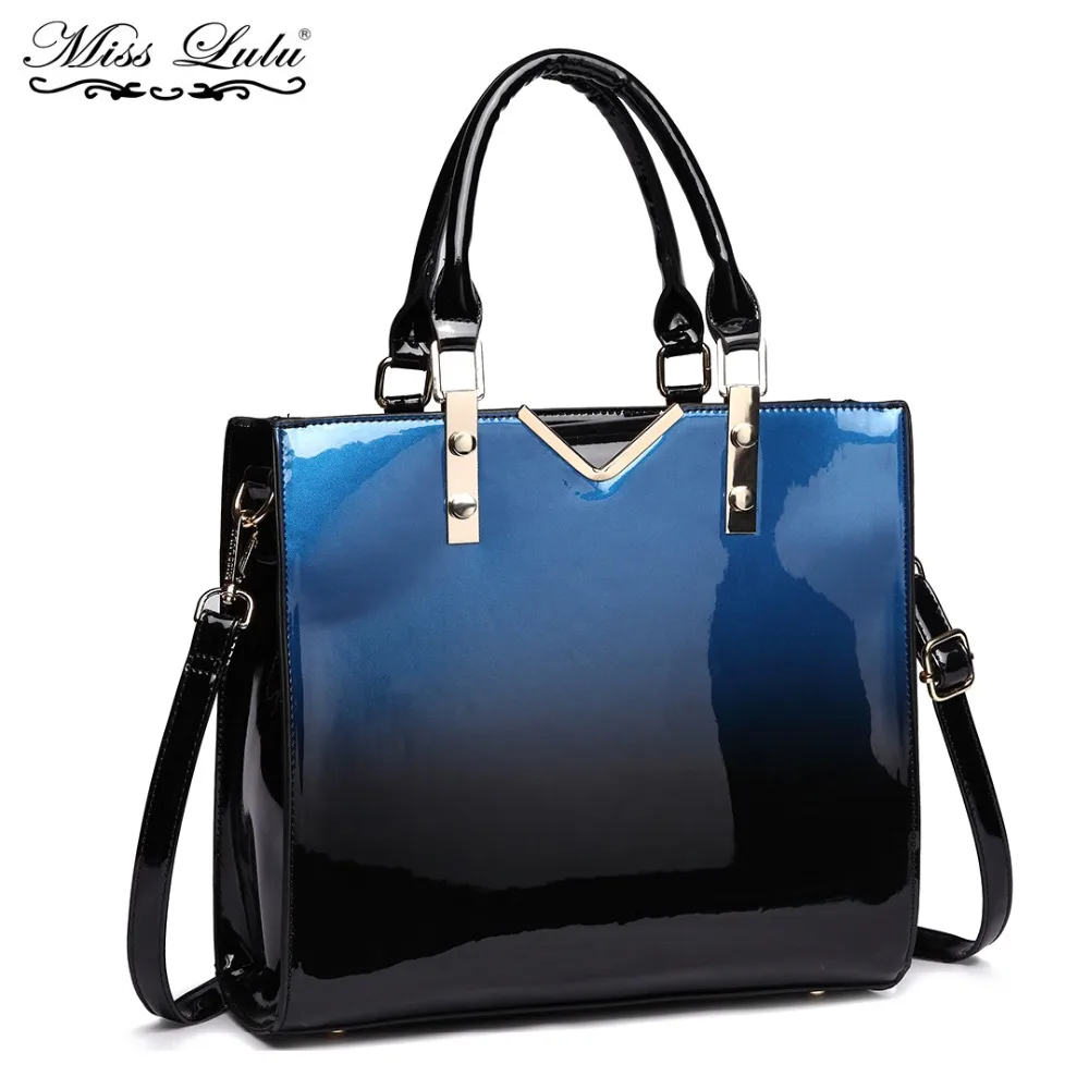 

Miss Lulu Women Handbags Ladies Faux Leather Shoulder Bags Top-handle Bags Fashion Large Tote Crossbody Messenger Bags E1915
