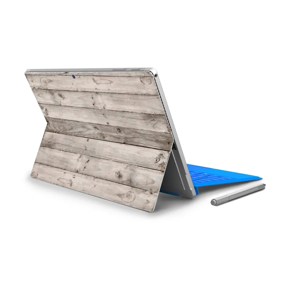 GOOYIYO для Micro Surface Pro 5 виниловая наклейка на заднюю панель планшет деревянная