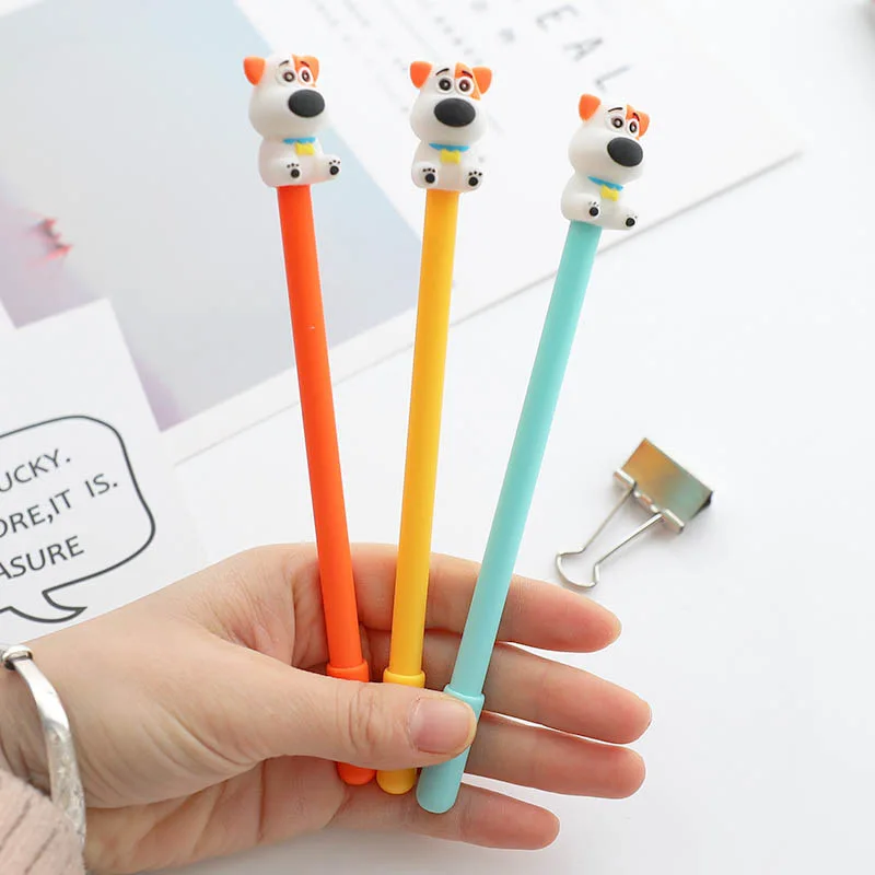 

36 pcs Gel Pens Cartoon You dog black colored kawaii gift gel-ink pens pens for writing Cute stationery office school supplies