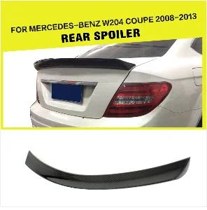 Углеродного волокна/frp зад бампер спойлер для Mercedes-Benz C-Class W204 C63 AMG седан купе 2012