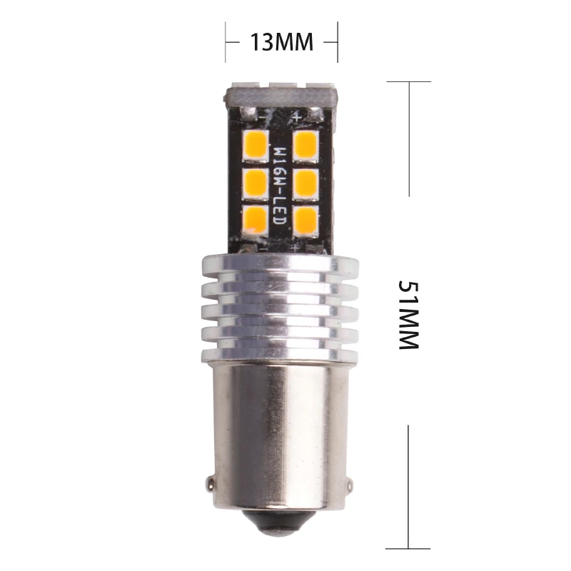 2 шт. BAU15S py21w 1156 1157 BA15S BAY15D T20 7443 2835 15Smd лампы для автомобиля поворотные сигнальные огни тормозные лампы Янтарные без гипер вспышки