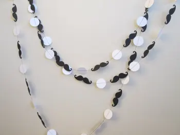 

Mustache Garland- Lil Man, Mustache garland, Baby showers, lil man decor, birthday party banners, mustaches, paper garland