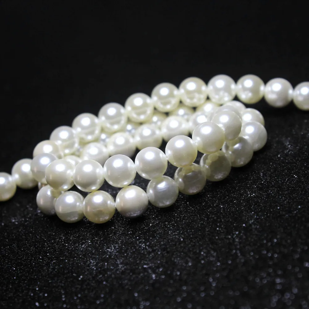 Buy Natural Shell Made Simulated Pearl Round Beads For