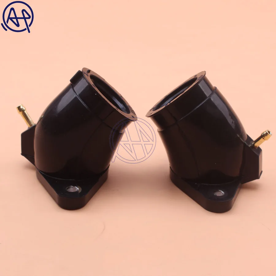 

2pcs/set Black Carburetor Intake Manifold Pad for Yamaha XVS400 XV400 1997-2008 XVS650 1997-2014 Drag Star / V-star 400 650