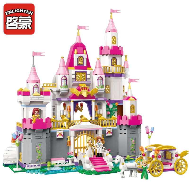 

Angel Castle Sets kits 938 pcs Compatible with lego in building Blocks girl friends Series Model Brick Toys For Children