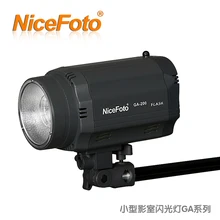 NiceFoto маленькая студийная вспышка ga-200w вспышка лампа, освещение для фотосъемки Led видео свет комплект Фото студийное освещение