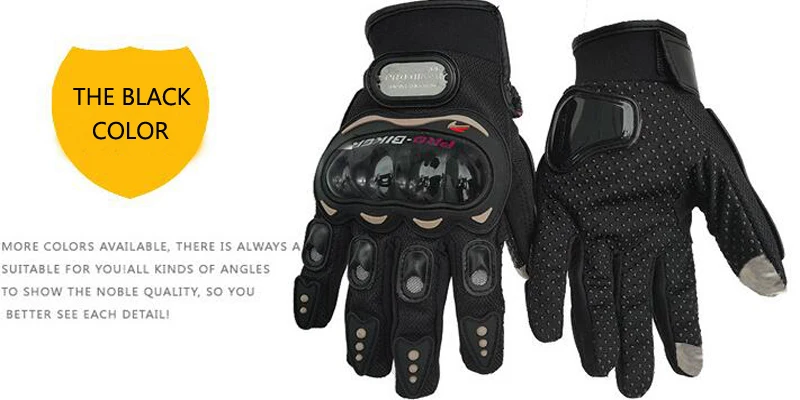PRO-BIKER перчатки для мотоцикла с полным пальцем, перчатки для гоночного мотоцикла с сенсорным экраном, перчатки для гоночного спорта, езды на внедорожнике, ATV, защитные перчатки