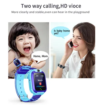 Waterproof Smartwatch for kids with LBS tracker and anti-lost monitor