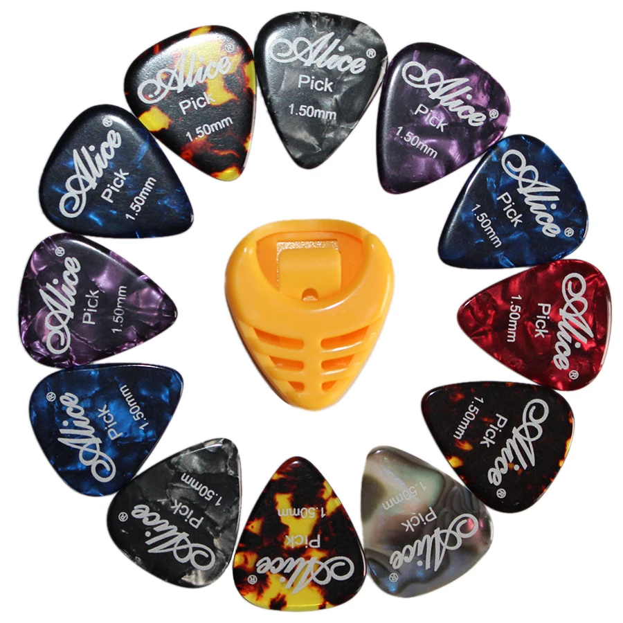 36 Pcs Acoustic Electric Guitar Picks Plectrum Mediator + 3 Pcs Guitar