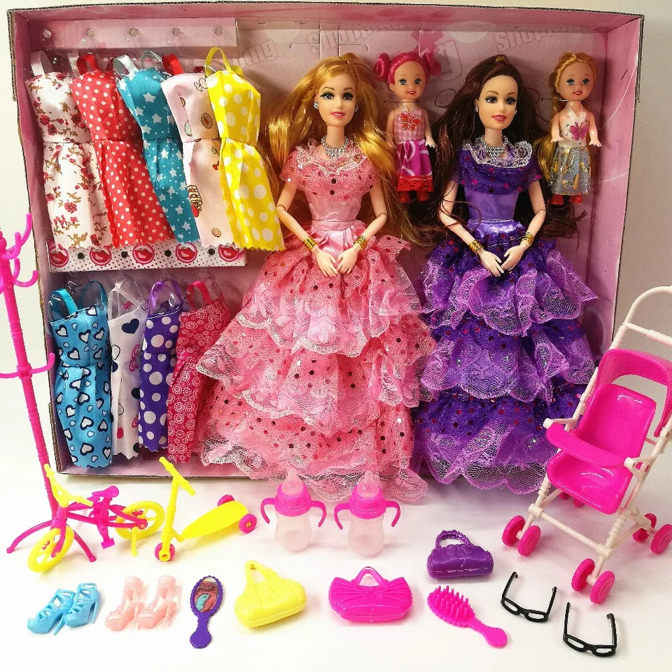 barbie doll and fashion gift set