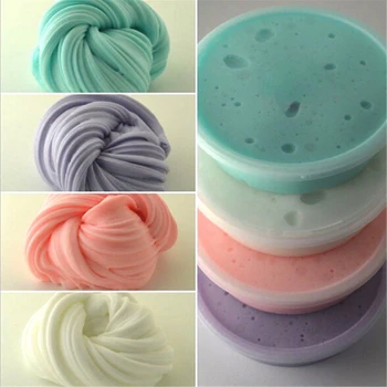

DIY Slime Clay Fluffy Floam Slime Scented Stress Relief No Borax Kids Toy Colorful Sludge Cotton Mud to Release Clay Toy