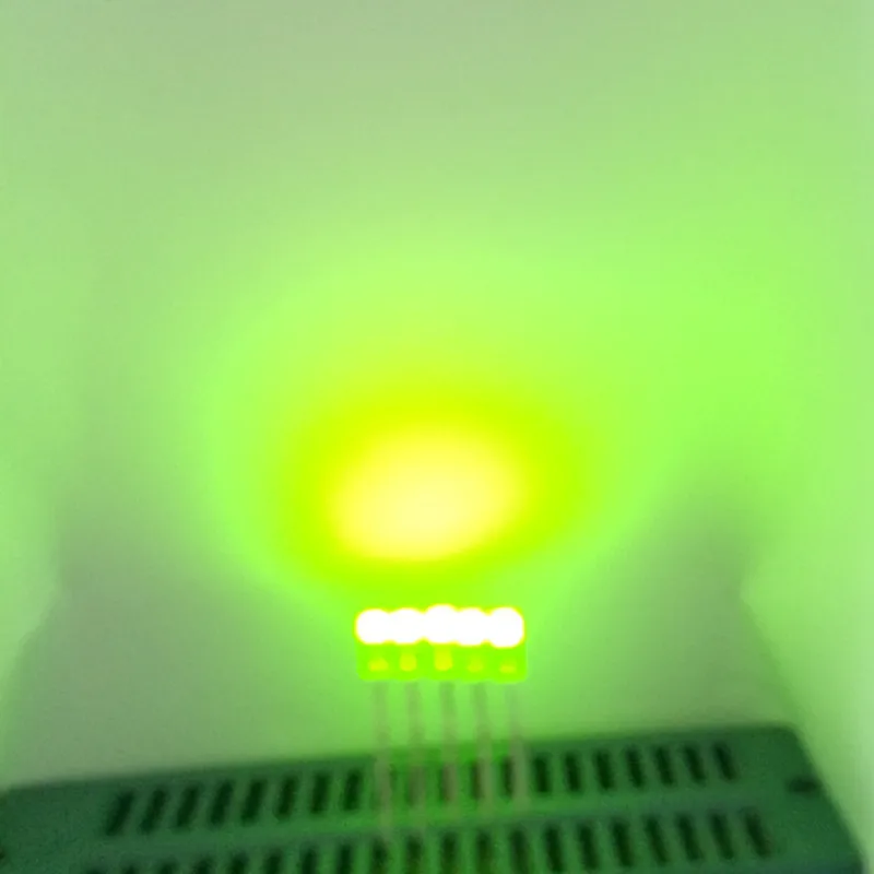 100pcs Diodes Rectangle 2x3x4mm LED Diode Square Green Lens 234