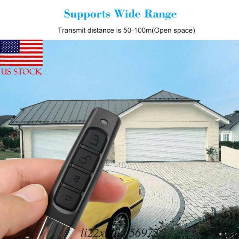 Wireless Universal Remote Control 4 Button Gate Garage Door Opener Remote Control 433mhz Rolling Code Remote Controls Aliexpress