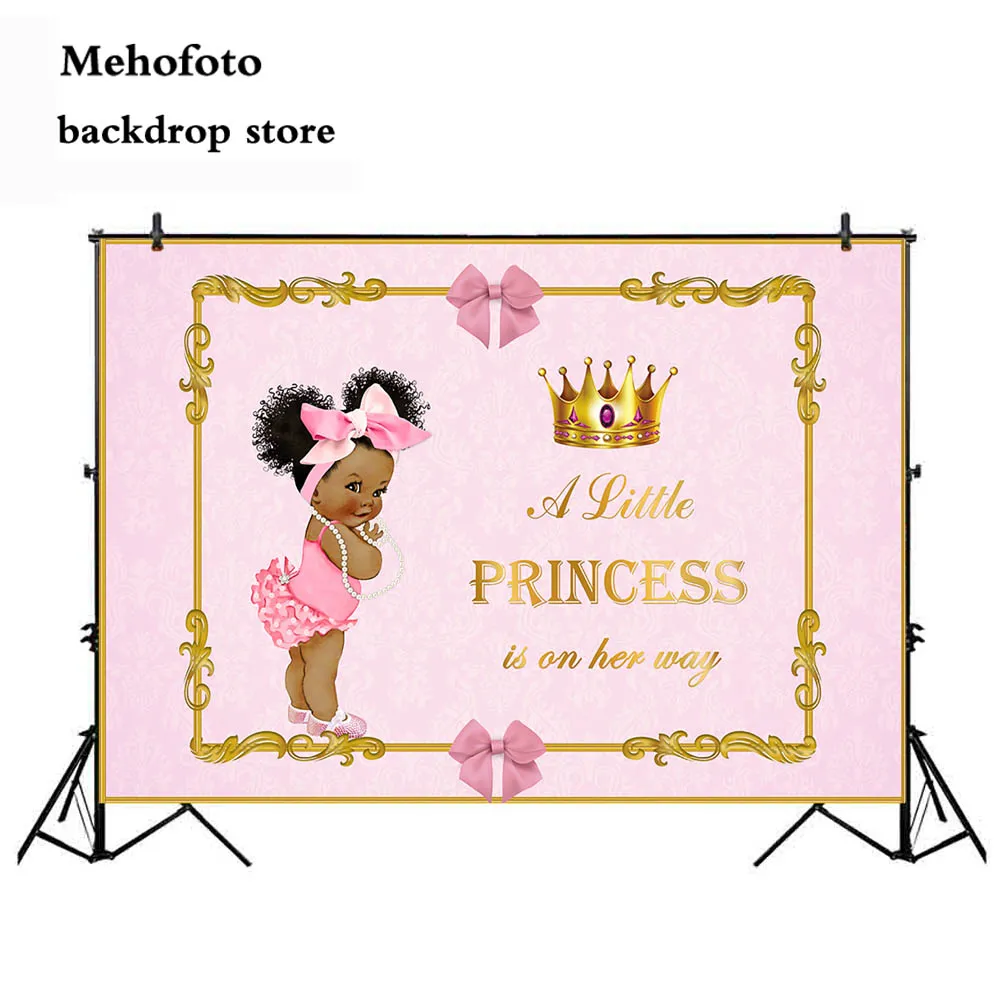 Mehofoto Королевский принц детский душ фон черный мальчик Золотая Корона фотографии задний план Маленький принц Королевский синий фоны Вечерние