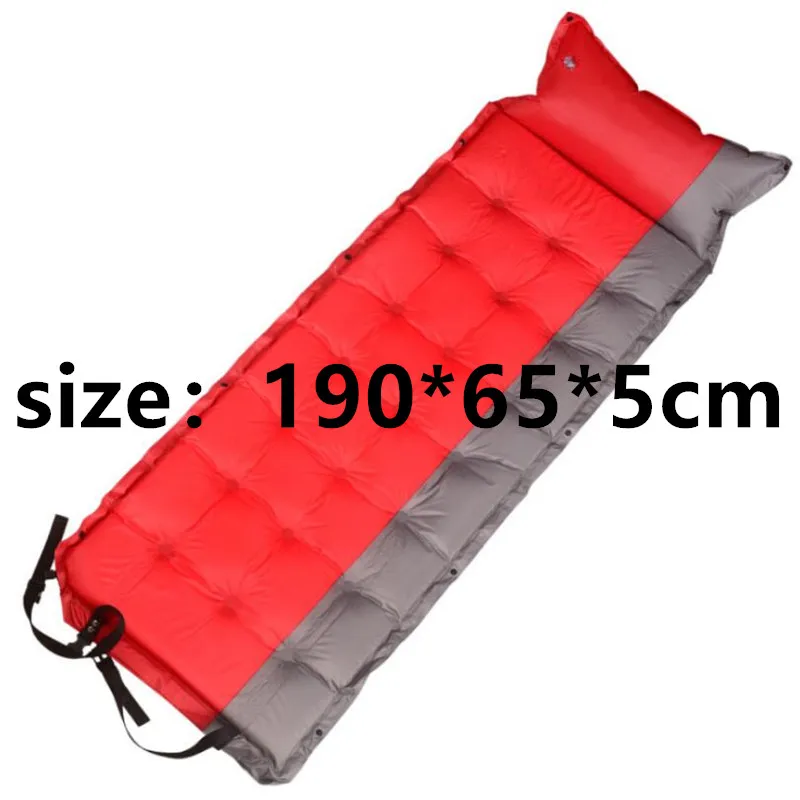 Перекрестный надувной автомобиль источник Открытый автоматическая воздушная подушка утолщенная одного человека может быть соединена палатка влажная подушка коврик для пикника - Название цвета: Белый