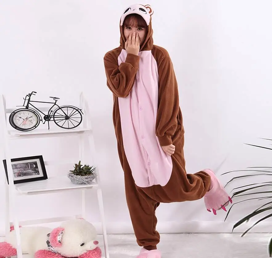 Shrek Onesie Adult Gorilla Onesie Costume Plush Fleece Animal