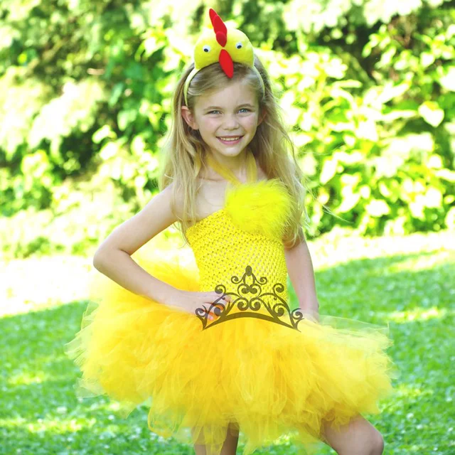 Children's Bird Costume - Fuzzy Chicken Costume - CHILDREN'S FOOD OR ANIMAL  COSTUMES