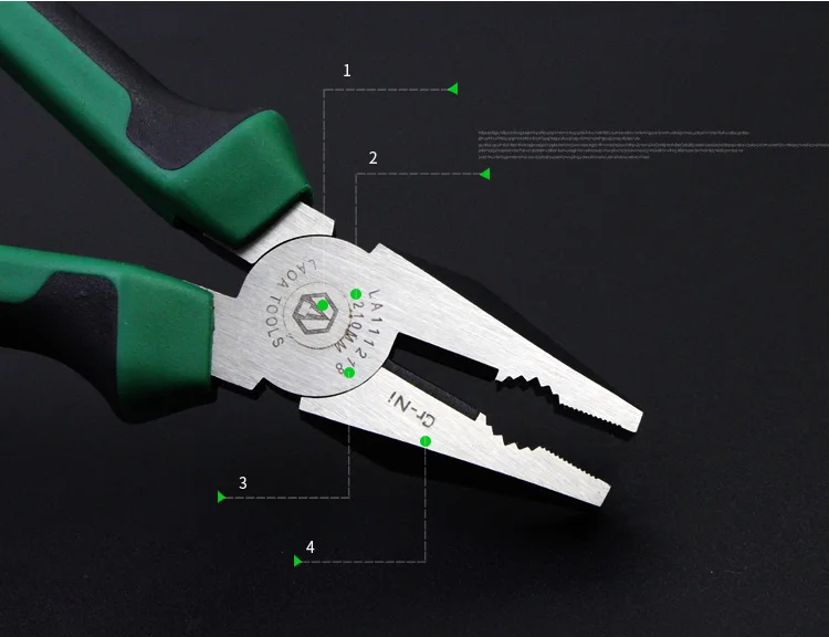 LAOA 3 шт. Cr-ni провод кусачки Длинные плоскогубцы многофункциональный боковой резак