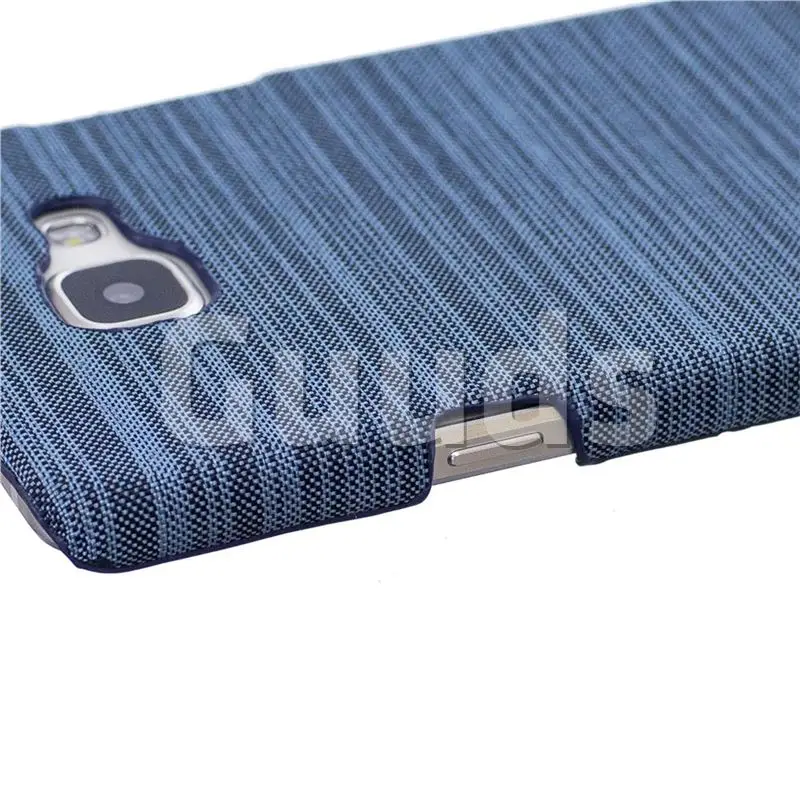 Canvas Cloth Coated Plastic Back Cover for Samsung Galaxy A5 2016 A510 - Light Blue