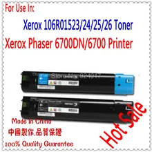 Тонер-картридж для Xerox 6700, для принтера Xerox Phaser 6700n 6700dn 6700dt, 106R01523 106R01524 106R01525 106R01526 тонер
