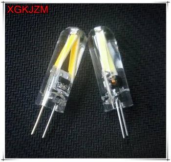 

XGKJZM 2017 new G4 2w 12V led COB bulb filament glass transparent transparent halogen lamp Pin inserted Low waterproof