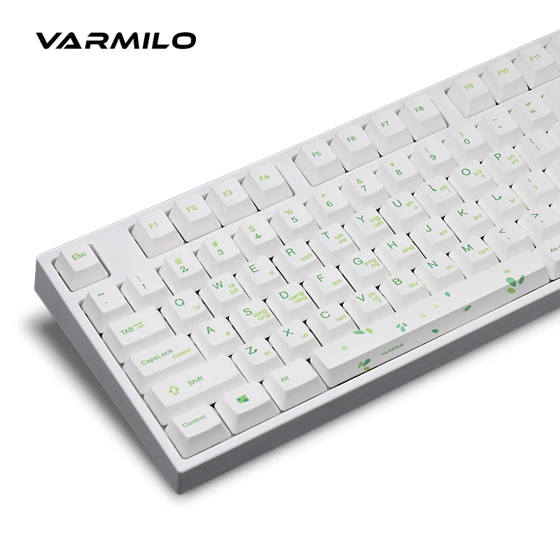 Varmilo PBT Greek Russian Letters Cherry Profile 104 Keycaps for Mechanical Gaming Keyboard