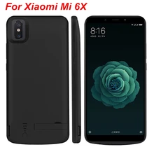 6000 Mah Power Case For Xiaomi Mi 6X Battery Charger Case External Smart Phone Cover Power Bank For Xiaomi Mi 6X Power Cases
