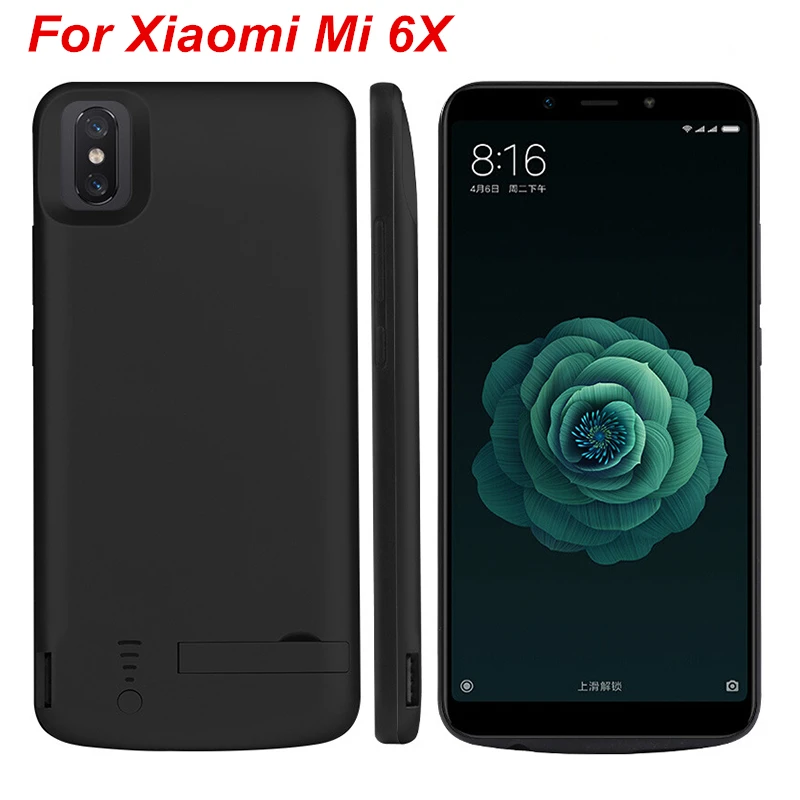 6000 мАч чехол с питанием для Xiaomi Mi 6X зарядным устройством внешний смартфона