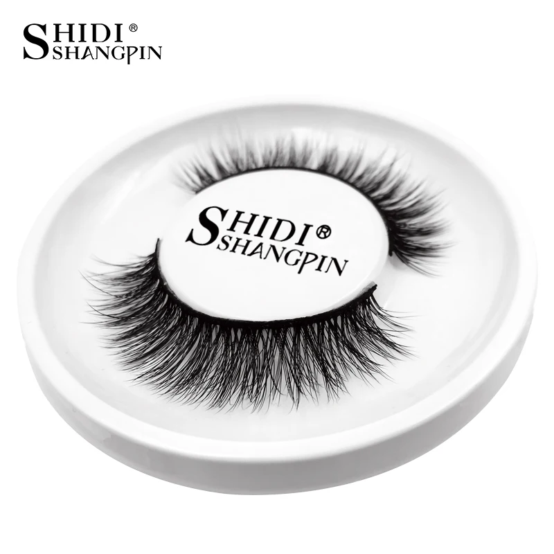 

SHIDISHANGPIN 1 pair mink eyelashes hand made 3d mink eyelashes 1 box false lashes natural long makeup full strip eyelashes