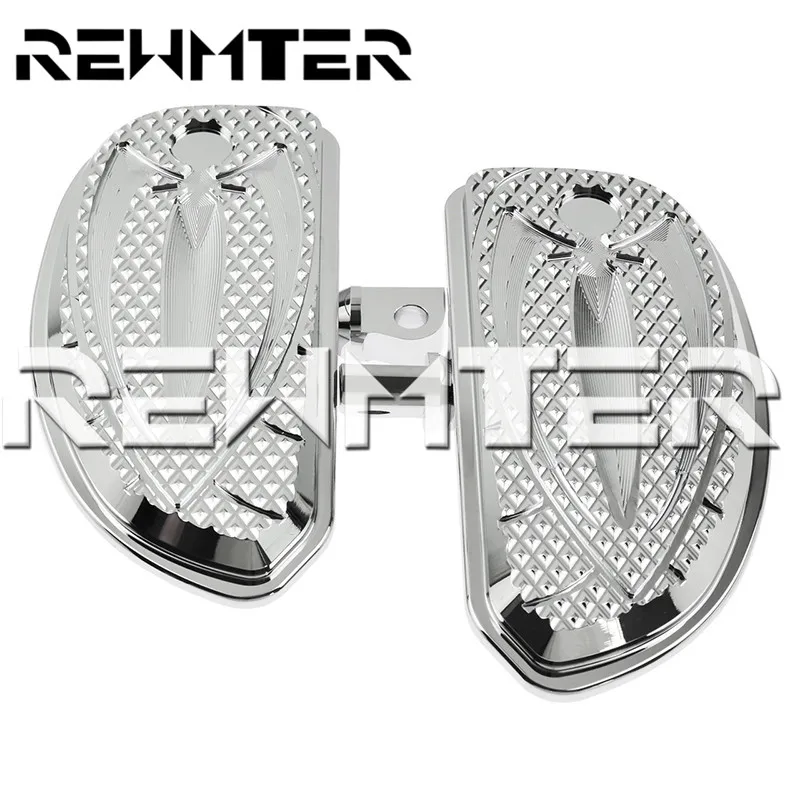 

Motorcycle Accessories Black and Electroplating Chrome Footrests Foot Pegs Front Rear for Harley Sportster Softail Dyna