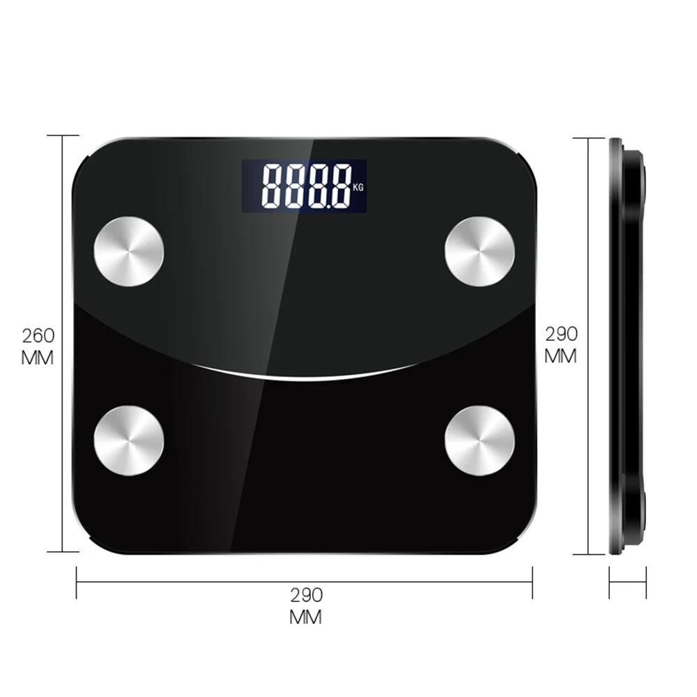 Умные весы BMI, BT соединение, весы для жира, весы для тела, весы состава, анализатор для монитора с приложением для смартфона и 22 данными