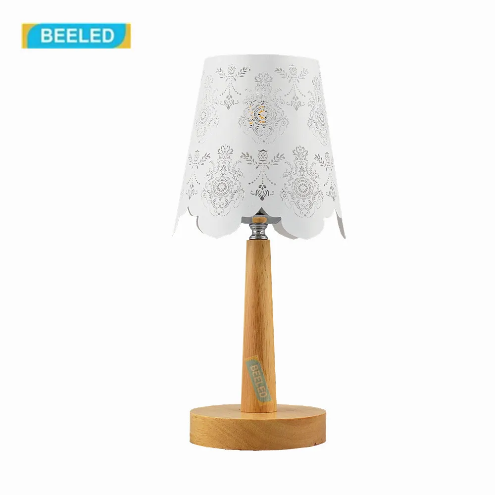 Table lamp for living room Home decorations for living room Wood lamp Table lamps for bedroom Night light White lampshade