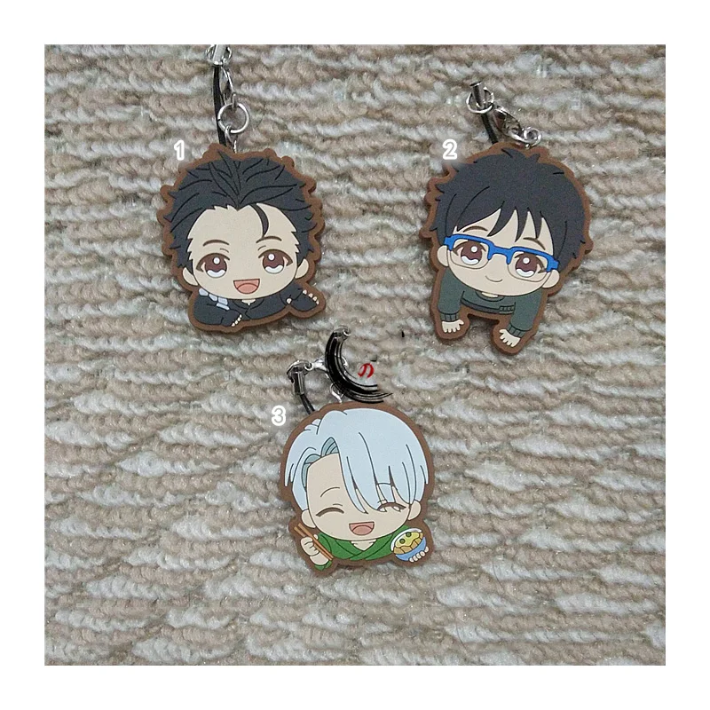 1 шт., 6 см, аниме, брелок, YURI ON ICE, плисецкий, Victor Nikiforov, кацуки, Yuri, брелоки, Portachiavi, Charn, брелок, стоящая пластина